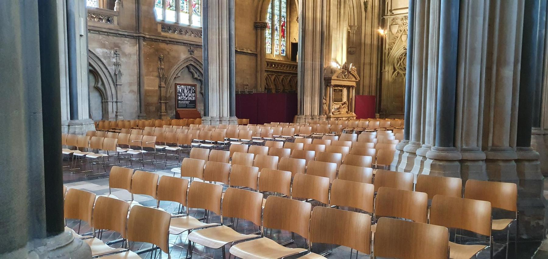 Bristol Cathedral nave with Howe 40/4 chairs