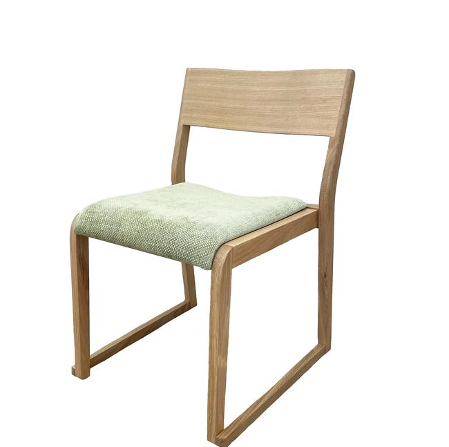 Nova Oak Stacking Chair - Upholstered Seat